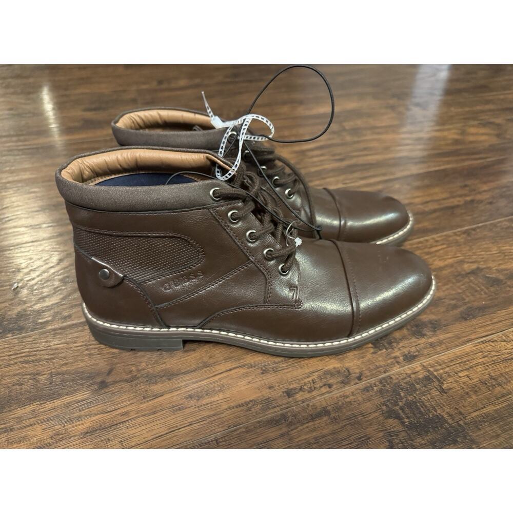 Guess Brown Ankle Boot Lace Up Men’s Sz:9M